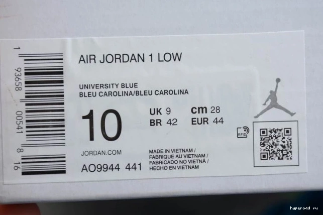 (W) AO9944-441 Jordan Low UNC 1 Air 1004